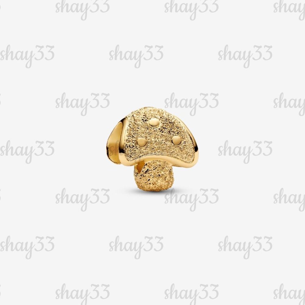 Pandora Textured Mushroom Mini Charm